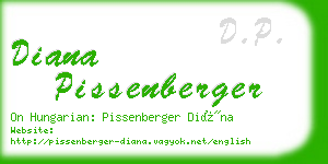 diana pissenberger business card